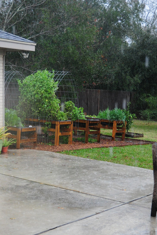 from inside the house and staying dry