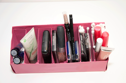 I loved having a way to organize my makeup in the order that I applied it - it cut my apply time way down cause I didn't have to dig for it.